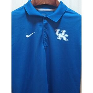 Kentucky Wildcats Shirt Mens Small Blue NCAA College Nike Dri‎ Fit Polo Golf